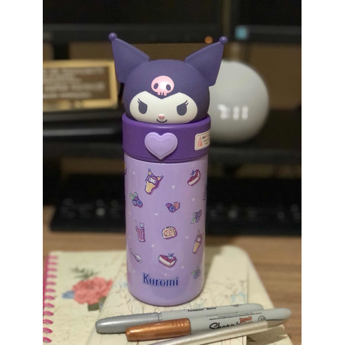 Termo Hello Kitty Sanrio Botella De Agua Para Niño Niña Color Morado