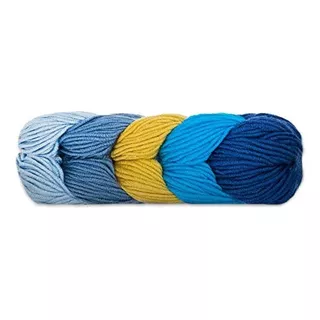 Caron Yarn X Pantone Bl, Azul Pavo Real