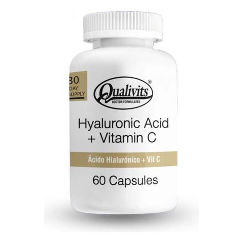 Ácido Hialurónico + Vitamina C X 60 Cápsulas Qualivits® Antiage Sabor Sin Sabor