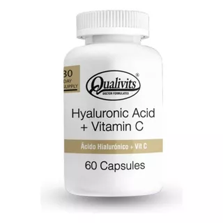 Ácido Hialurónico + Vitamina C X 60 Cápsulas Qualivits® Antiage Sabor Sin Sabor