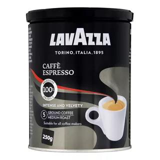 Café Torrado E Moído Espresso Lavazza Lata 250g