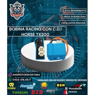 Bobina Racing Con C.d.i Horse Tx200