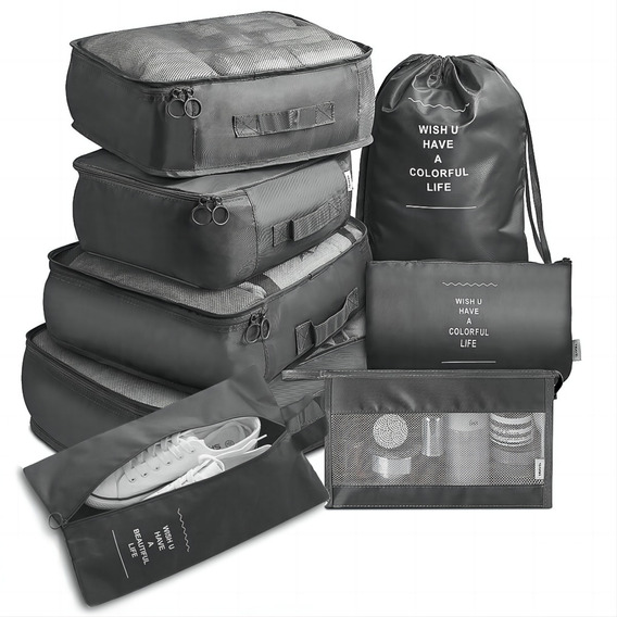 Organizador Maleta Set 8 Bolsas Casatua Viaje Equipaje