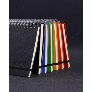 Cuaderno Studio A6 Rayado 80 Hojas Cuero Reciclado Duradero Color Crudo Gris