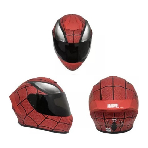 Casco Integral Moto Edge Marvel Spiderman