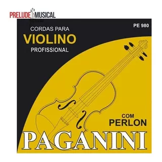 Cordas Para Violino Paganini Perlon Pe 980