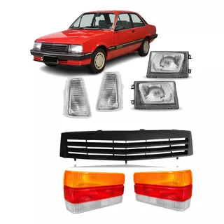 Kit Chevette 83/... Par Farol + Pisca + Par Lanterna + Grade