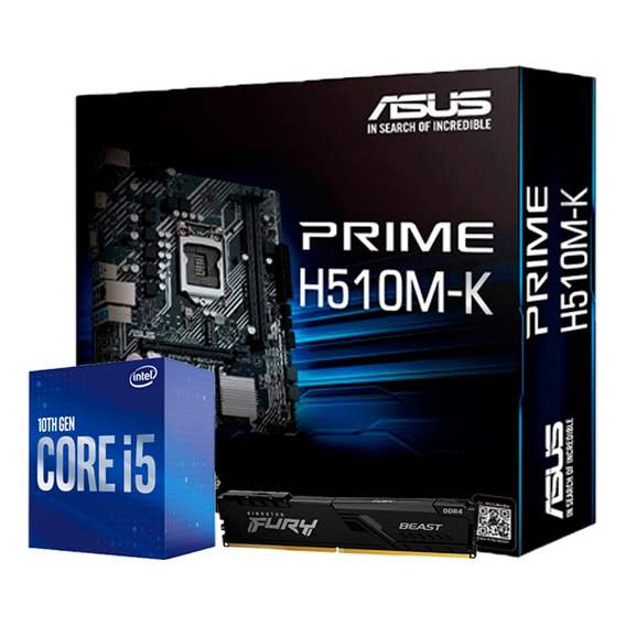 Kit De Actualización Gamer Core I5 10400 Tarjeta 16gb Msi