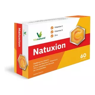 Natuxion Triple Acción Vitamina C, D Y Zinc Via Natural Sabor Sin Sabor