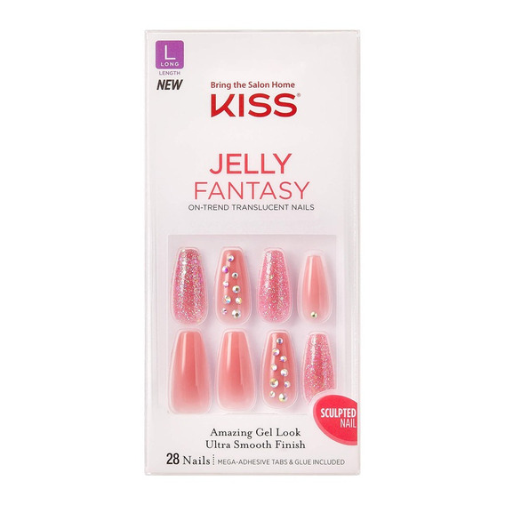 Uñas Postizas Kiss Fantasy Be Jelly 