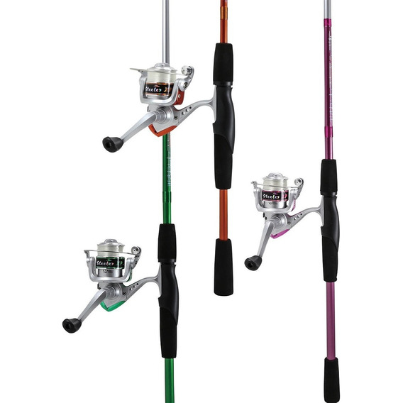 Caña Okuma Steeler Combo Caña + Reel + Tanza 1,95 Mts Bentan