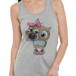 Musculosa Owl Buho Lechuza Camara Dibujo Art