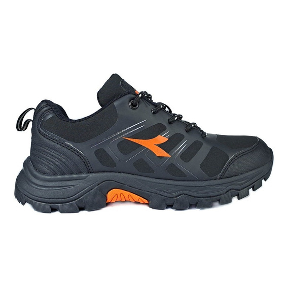 Zapatilla Diadora Alpi Trekking Hombre Negro Gol Deportes !!