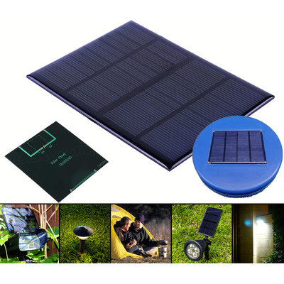 Mini Painel Placa Energia Solar Fotovoltaica 12v 3w 250ma