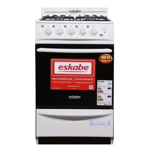 Cocina Eskabe Fortte Co E2 Bc G15 Enc Electrico Gas Natural Color Blanco