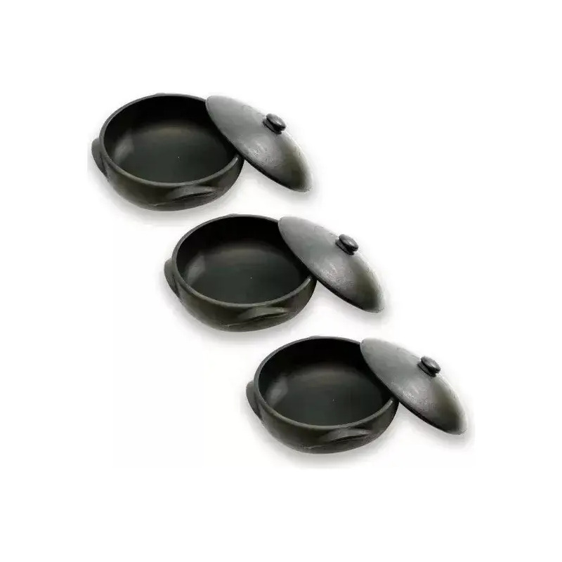 Kit De 3 Panelas De Barro Capixaba Moqueca Arroz Pirão 1,2,3 Kit De 3 Panelas De Barro Capixaba Moqueca Arroz Pirão 1,2,3