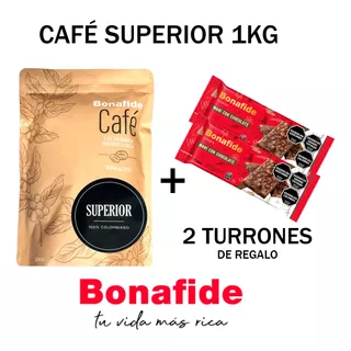 Cafe Bonafide Superior 1 Kg Colombiano 100% Oficial