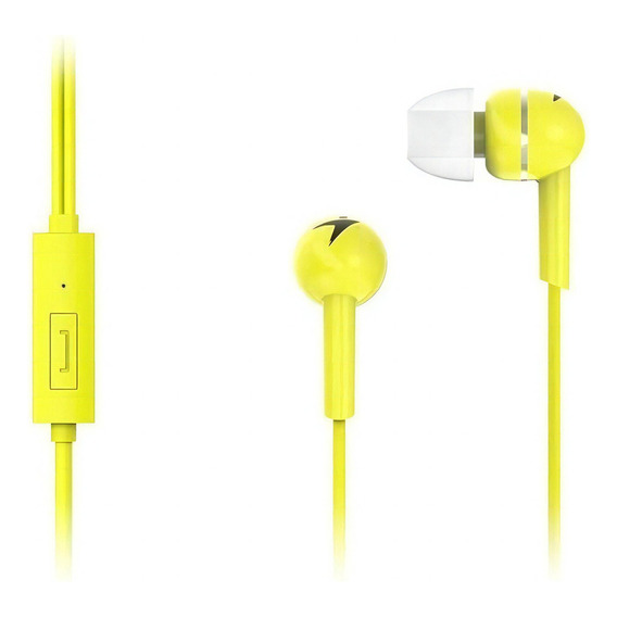 Auricular Manos Libres Genius Hs M300 In Ear Mic Altavista Color Amarillo