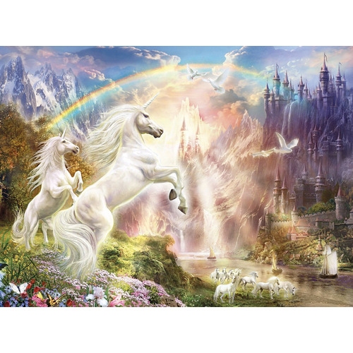 Unicornio Arcoiris Fantasía Rompecabezas 500 Pzs Clementoni