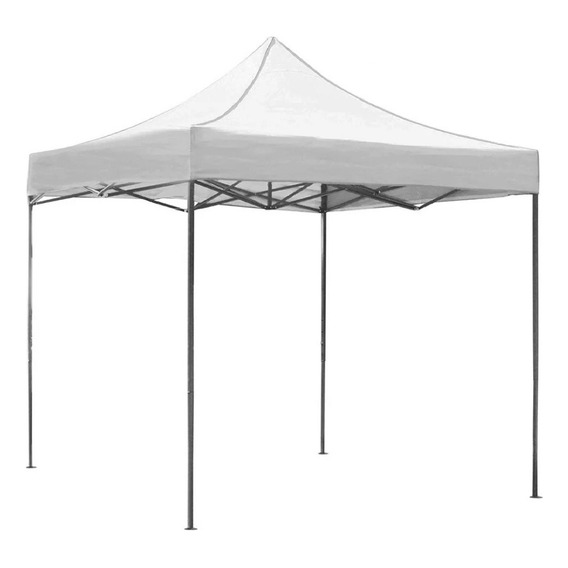 Carpa Toldo Plegable 3x3m Acero Reforzado 100% Impermeable Color Blanco