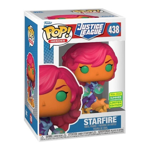 Funko Pop Liga De La Justicia Starfire 438 L E 