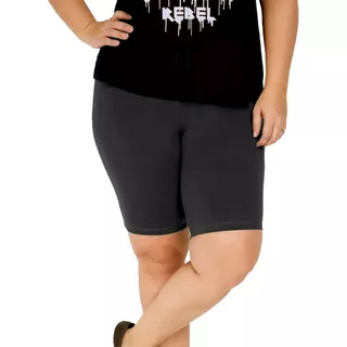 Kit 03 Bermuda Suplex Feminina Plus Size Academia Fitness