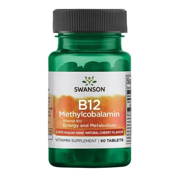 Vitamina B12 Metilcobalamina 2,500mcg 60 Tabletas Sublingual