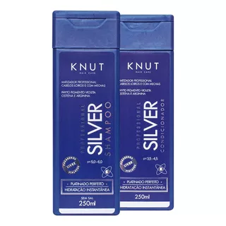  Kit Knut Silver Shampoo + Condicionador