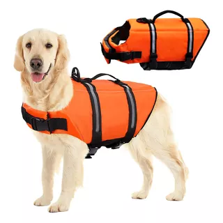 Chaleco Salvavidas Para Perro, Xl, 40kg, Naranja