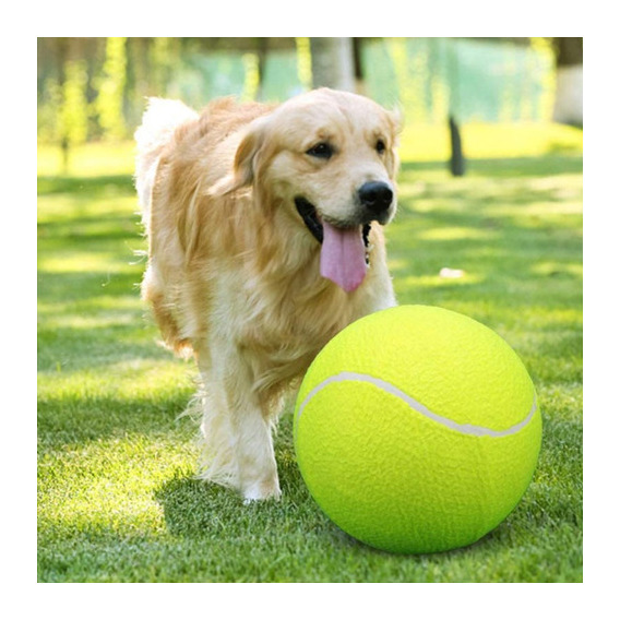 Pelota de tenis gigante de 24 cm, juguete para perros, Bo