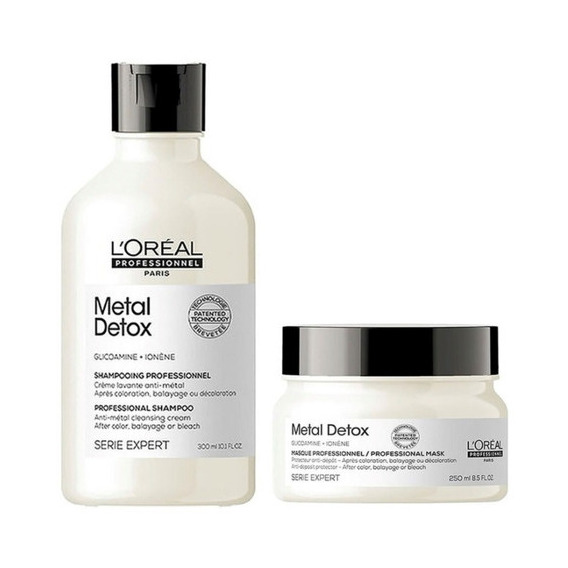 Loreal Metal Detox Kit Shampoo 300ml + Mascarilla 250ml