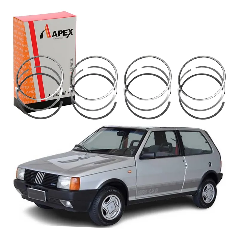 Jogo De Anel Do Motor Std Uno 1.5 1.6 Argentino 1987 A 1990