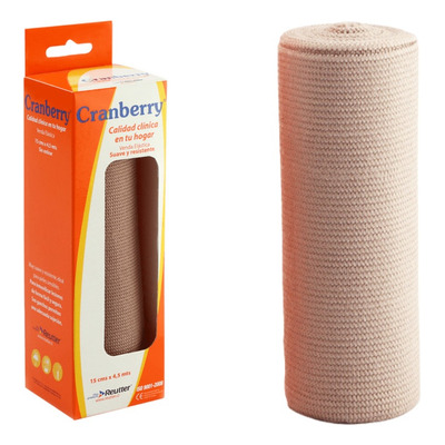 Pack 3 Vendas Elástica 15cm X 4.5mts Cranberry - Deltamed