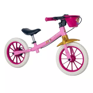 Bicicleta Infantil A12 Equilíbrio Bal Princesas Rosa Nathor Tamanho Do Quadro Único