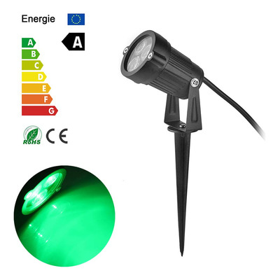 Ourleeme 3 Luces Led De 3 W Para Csped Y Jardn, Enchufe De 