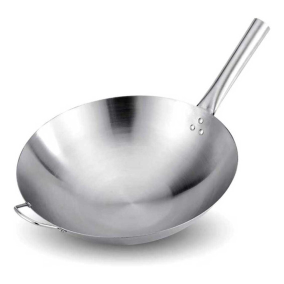 Sarten Wok Chifero Numero 40cm De Acero Inoxidable 304