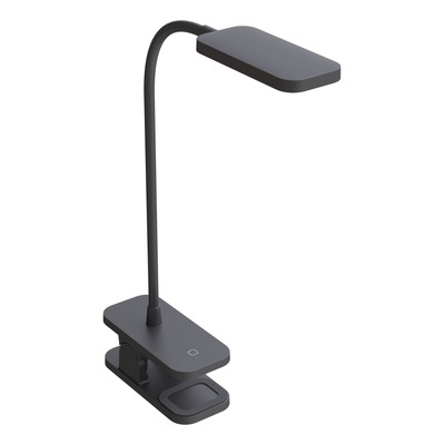 Lampara De Escritorio Led Maura Negra Con Pinza Tl100n Mks