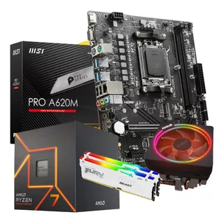 Combo Actualización Pc Gamer Amd Ryzen 7 7700 A620 32gb Ddr5