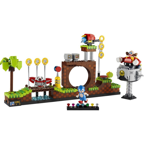 Kit Lego Sonic The Hedgehog Green Hill Zone 21331 1125 Pzas