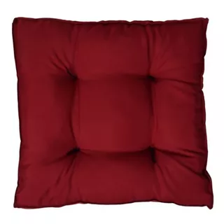 Almofada Para Cadeira Futon Novita 45x45cm Decoração Casa Cor Vinho