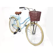 Bicicleta Paseo Vintage Canasto Unica Retro Canasto 