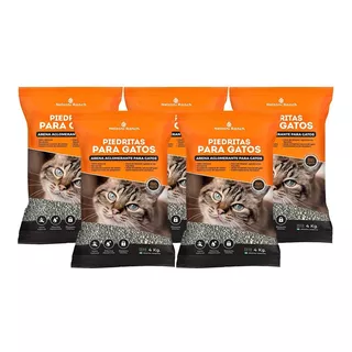 Piedras Arena Aglomerante Para Gatos Bentonita Pack X 20 Kg