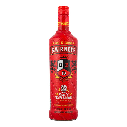 Pack De 12 Vodka Smirnoff X-1 Spicy Tamarind Edic Rbd 750 Ml