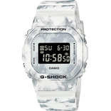 Relógio Casio G-shock Digital Quadrado Branco Original Fundo Preto
