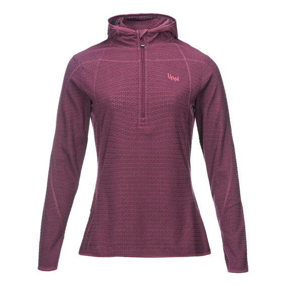 Poleron Mujer Lippi Jacaranda Nano-f 14 Zip Hoody Vino