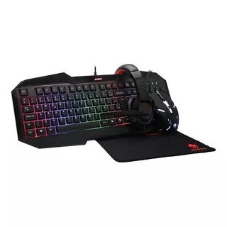 Kit De Teclado E Mouse Gamer Evolut Eg-50 Português Brasil De Cor Preto