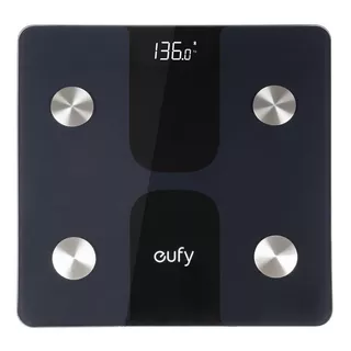 Báscula Digital Eufy Smart Scale C1 Negra, Hasta 180 Kg