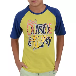 Playera Yale Cuello Redondo Para Niños Estampado 