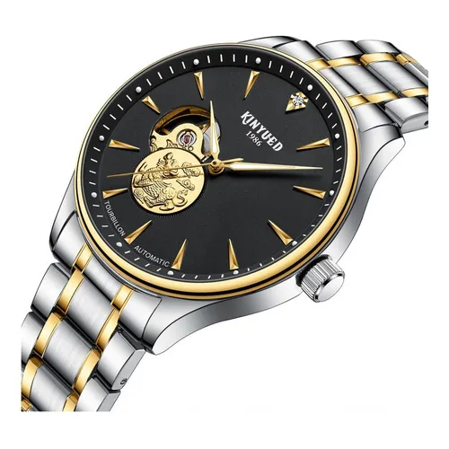 Relojes Mec nicos De Lujo De Acero Inoxidable Kinyued Color Del