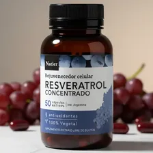 Resveratrol Natier + Vitamina C Anti-age Antioxidante 50 Caps. Neutro